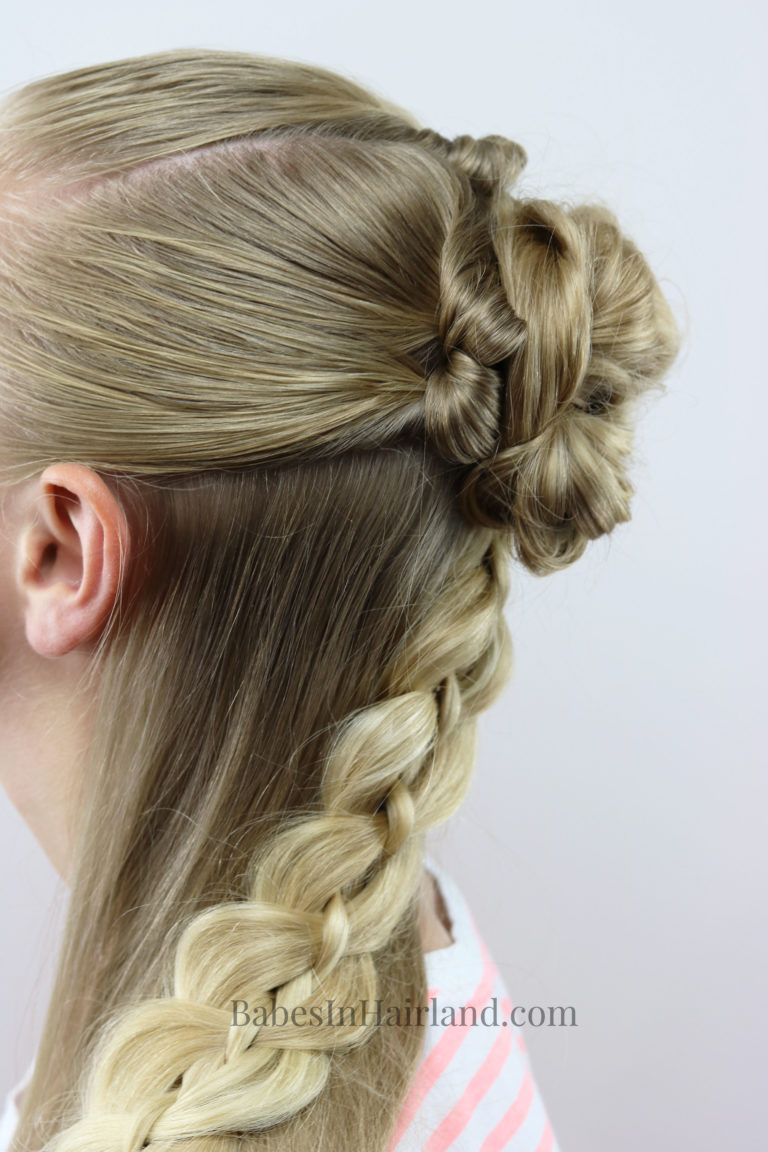 Braid & Knot Half-Up Combo | Back-to-School Hairstyle