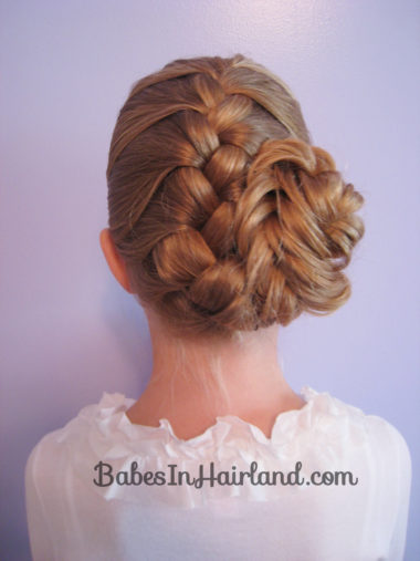 French Braid and Fishbone Bun from BabesInHairland.com (7)