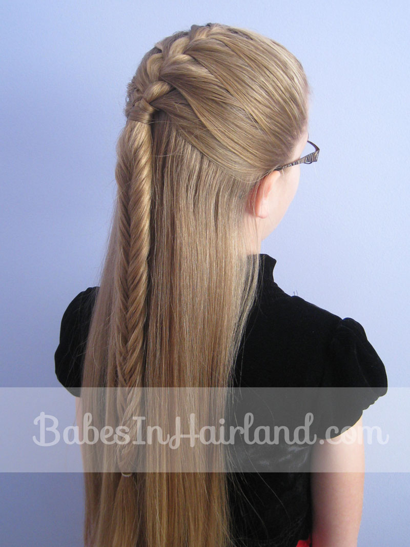 French Braid into a Fishbone Braid from  (6) - Babes In  Hairland