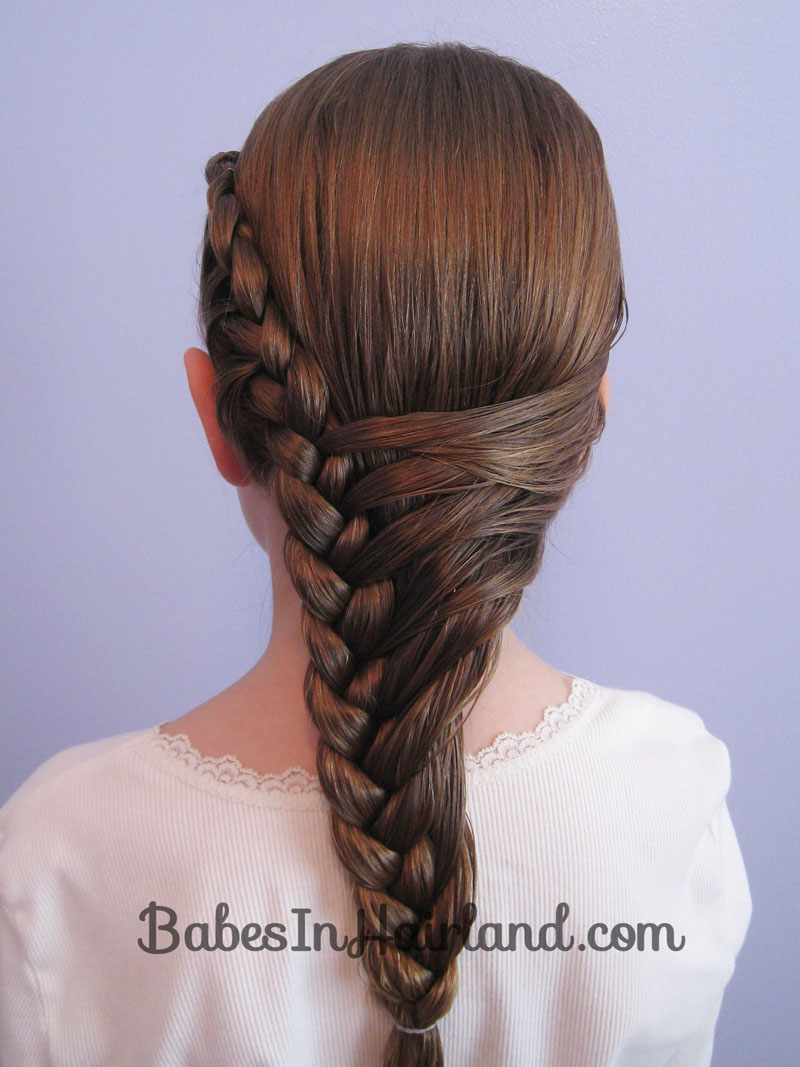 Half Up Braided Style - Babes In Hairland