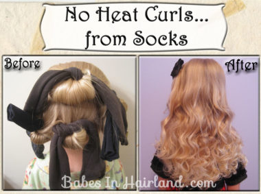 No Heat Curls - From Socks #2 (2)