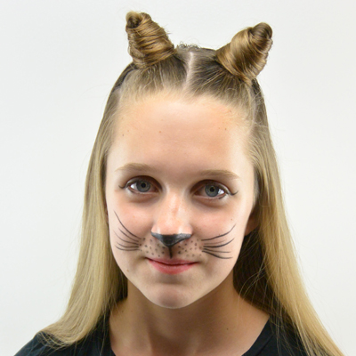 Cat Ears Using Your Own Hair #2 | Halloween Hairstyle