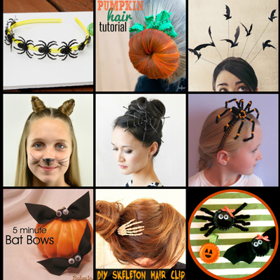 15+ Easy DIY Halloween Hair Accessories