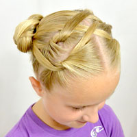 Hot Cross Buns Hairstyle