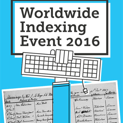 Worldwide Indexing Event 2016