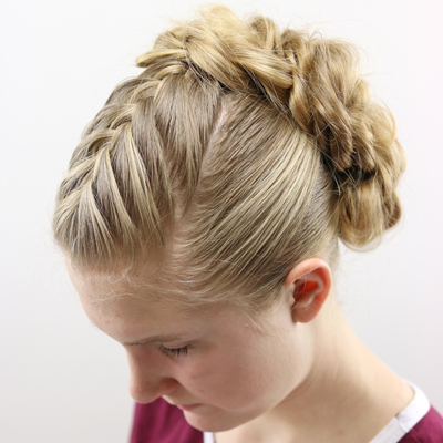 Easy Twisted Updo for Prom or Weddings