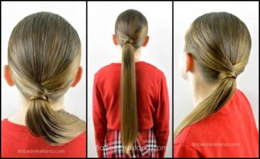 V Wrapped Ponytail from BabesInHairland.com #ponytail #hair #wrap #hairstyle