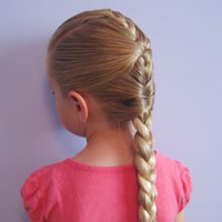 French Braid Cheat from BabesInHairland.com (1)