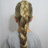 French Braid to a Braided Ponytail Video