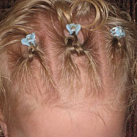 Baby Square Knots Hairstyle