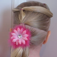 Toddler Version – A Fancy Row of Ponytails