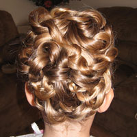 Three Ponytail Knotted Updo