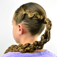 Easy Braided Hairstyle for Summer