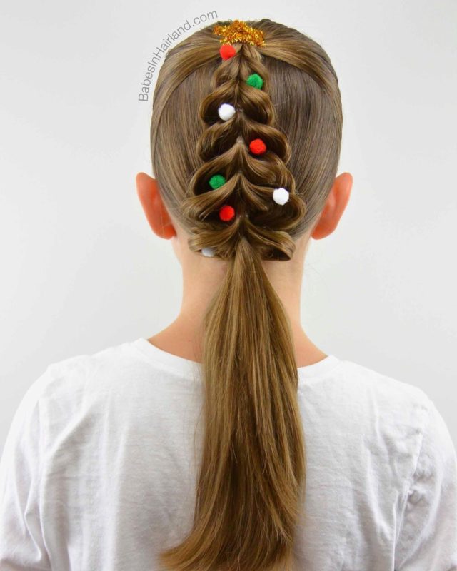 Christmas inspired hairstyle! One of my favorite Christmas hairstyle! ... |  TikTok